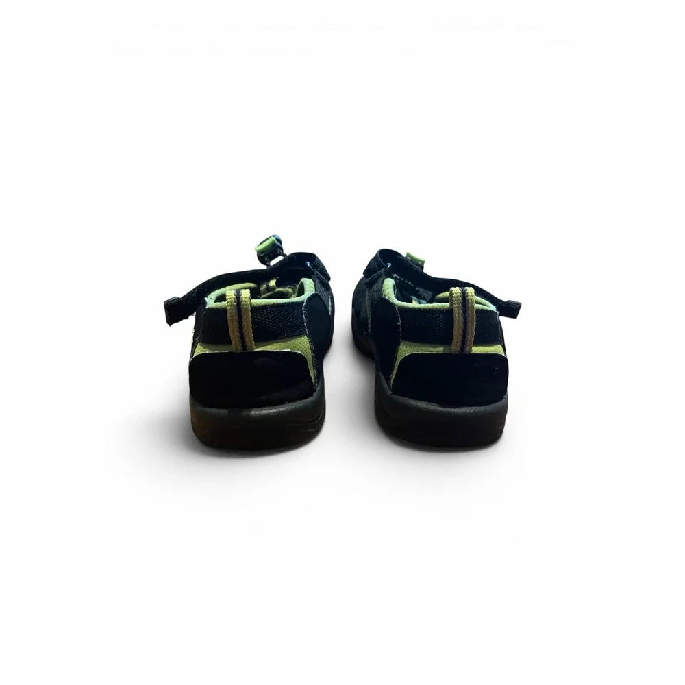 Keen Newport H2 Kids Sandals Black Lime Green Waterproof Hiking Shoes 4 US Youth